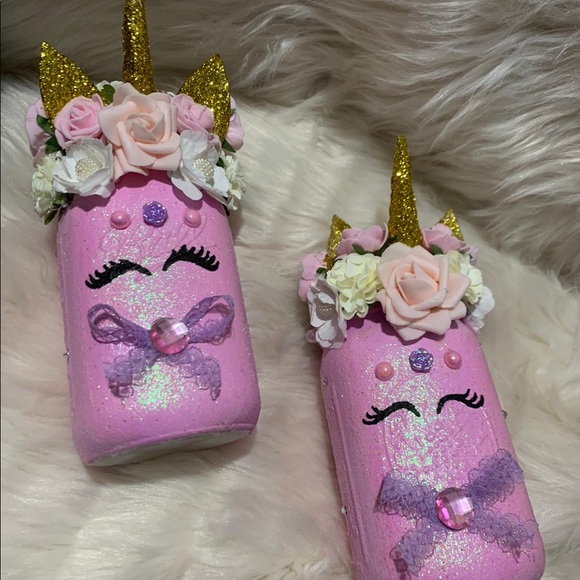 Unicorn mason jars - Picture 1 of 2